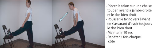 Étirement des ischio-jambiers